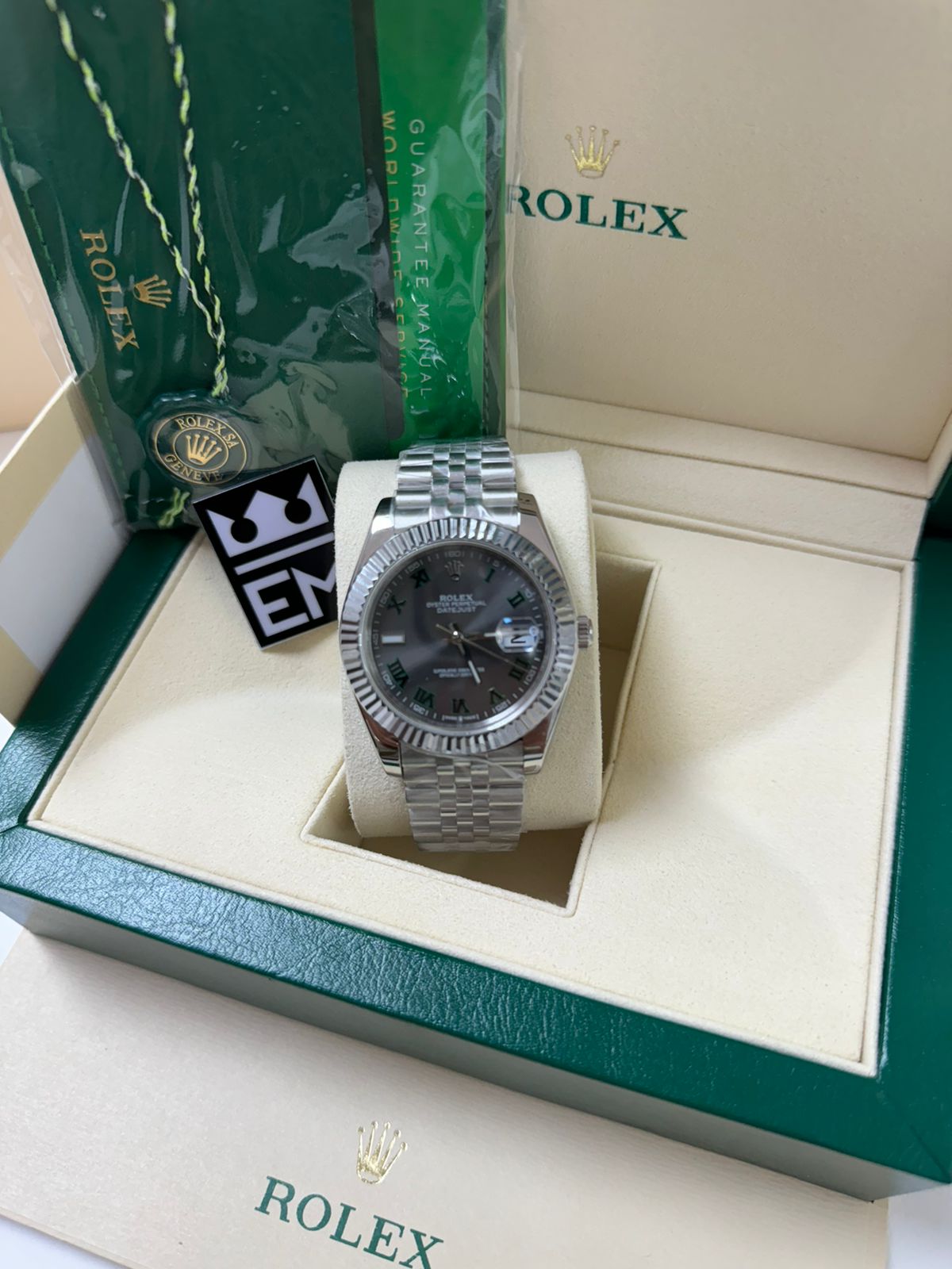 Rolex Datejust Romano Jubilee / Silver