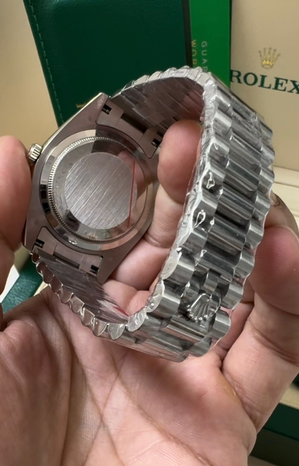 Rolex Day-Date Silver / Blue
