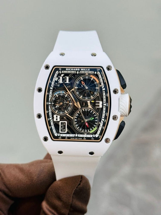 Richard Mille RM 72-01 WHITE CREAMIC 2023 NEW FULL SET