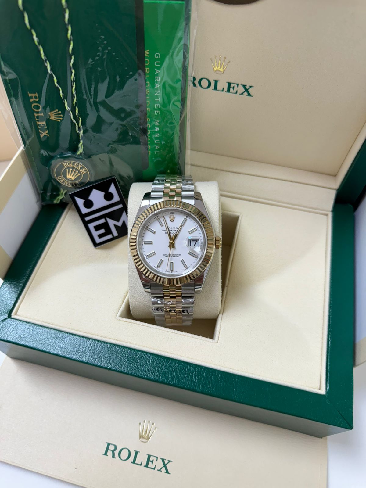 Rolex Datejust Jubilee White Gold / Silver