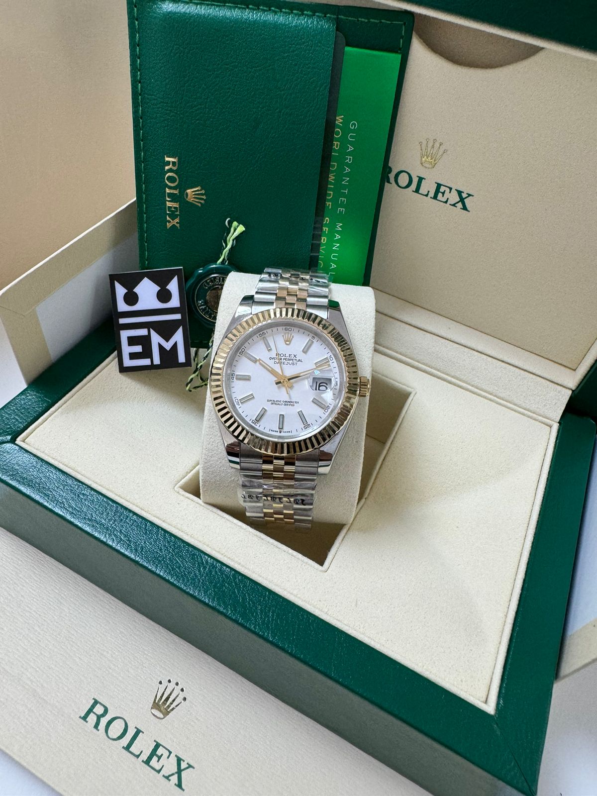 Rolex Datejust Jubilee White Gold / Silver