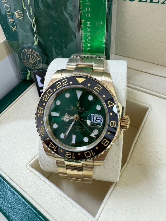 Rolex GMT-Master II / Gold Green