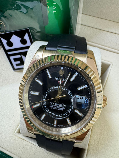 Rolex Sky-Dweller Gold / Black